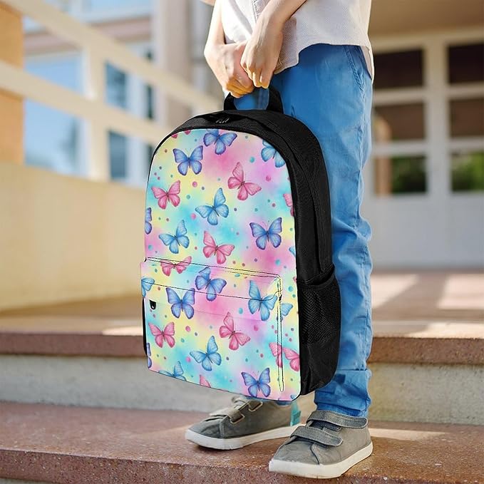 Large Rucksack for Outdoor Hiking and Camping with Daypack Design, Butterfly Daypack Backpack Men Women