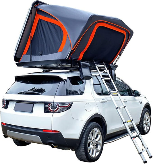 Offroad Camping Car Roof Top Tent, Family Self-Drive Camping and Camping Automatic Quick Drive Roof Tent, Outdoor Side-by-Side Hard-Shell Car-top Tent