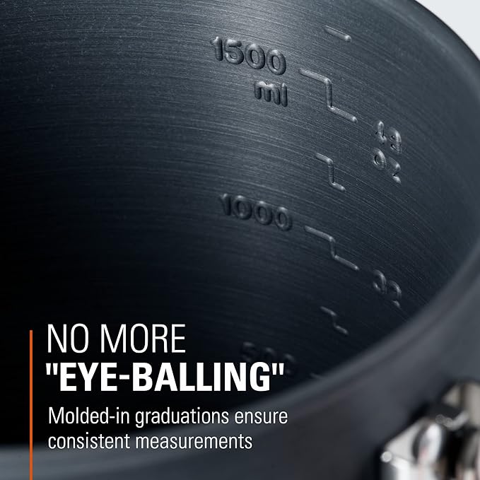 GSI Outdoors Halulite Boiler Ultralight Hard-Anodized Pot with Folding Handle, Fast-Heating Camping Cookware for Backpacking, Hiking & Outdoor Cooking