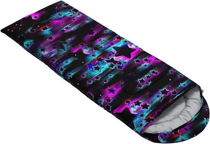 Kids Sleeping Bag for Boys Girls,Bohemian Cowboy Print-Lightweight Warm Portable Outdoor Indoor-Waterproof Cold Weather Resistant Sleeping Bag for Camping Hiking