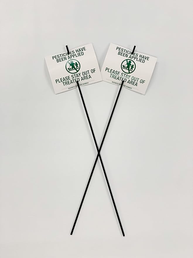 Lawn Treatment Application Stakes & Kentucky Signs (Economy Style Stake / 1,000 pc. Pack)