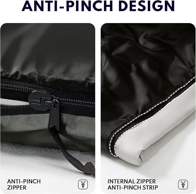 20°F XXL Sleeping Bags for Adults Cold Weather,Camping Sleeping Bag with Compression Sack for Winter Hiking, Hunting,Traveling