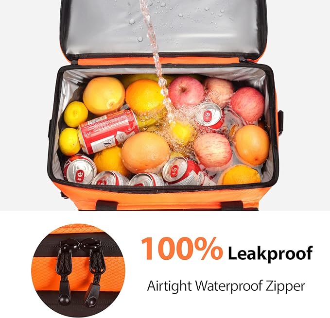 Maelstrom Collapsible Soft Cooler Bag, 24/30/60/75 Cans Beach Cooler, Ice Chest, Leakproof & Portable for Beach, Camping, Road Trips & Grocery Shopping