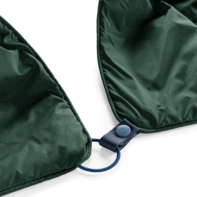 Huzi Infinity Travel - Packable Blanket - Puffy - for Travel Outdoor Picnic Trip Camping Beach - 57 x 38 (Pine Green)