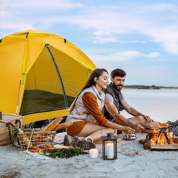 1-2 one Person Two Persons Small Camping Tents for Hiking with rainfly, Esay Set up Dome Tent with Carrying Bag,Basic Portable Camping Small Tents for Backpacking