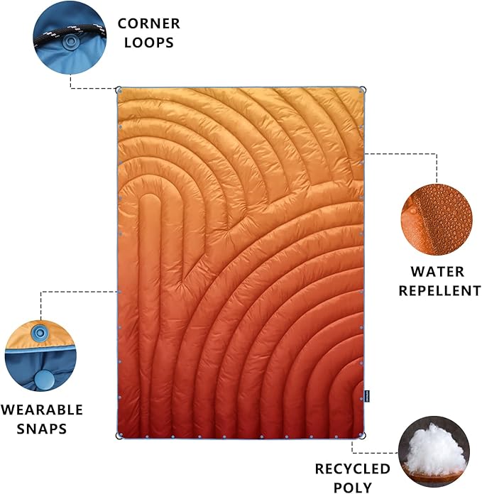 Camping Blanket,Puffy Lightweight Packable Camping Blanket forOutdoor,Camping,Traveling, Stadium, Hiking, Picnics