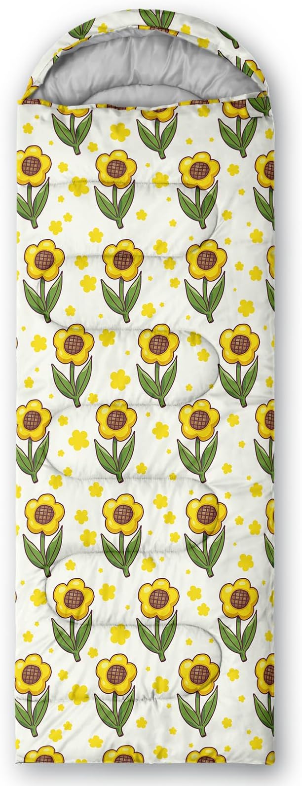 AILONEN Kawaii Puppy Sleeping Bag for Kids Boys Girls,Warm and Cool Weather,Lightweight,Waterproof Backpacking,Cartoon Cute Dog & Duck Animal Themed Blue Sleeping Bag for Camping