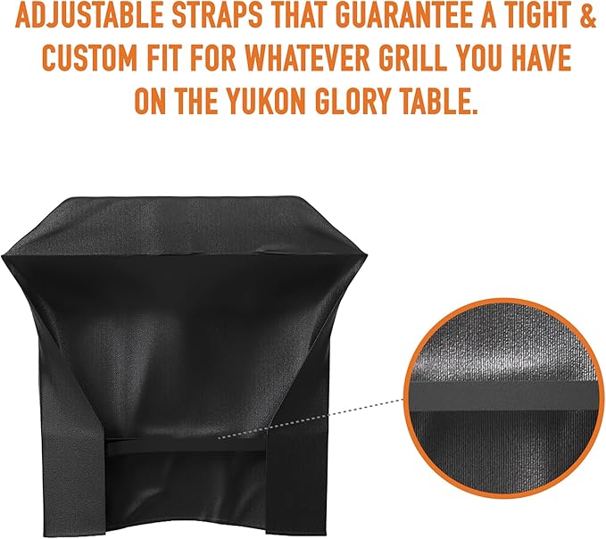 Yukon Glory Universal Portable Grill Table Cover– Cover for Yukon Glory Universal Portable Grill Griddles Stand – Weather Resistant