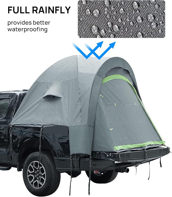 JOYTUTUS 5.5-6ft Truck Tent + JOYTUTUS 5.5-5.8ft Light Version Truck Bed Air Mattress