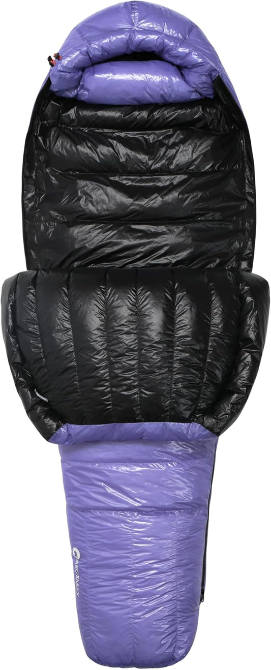 Ultra Dry Down Sleeping Bag - 10D 800FP, Thicken Winter, Ultralight Camping & Hiking, Backpacking Outdoor (Future II Lengthen)