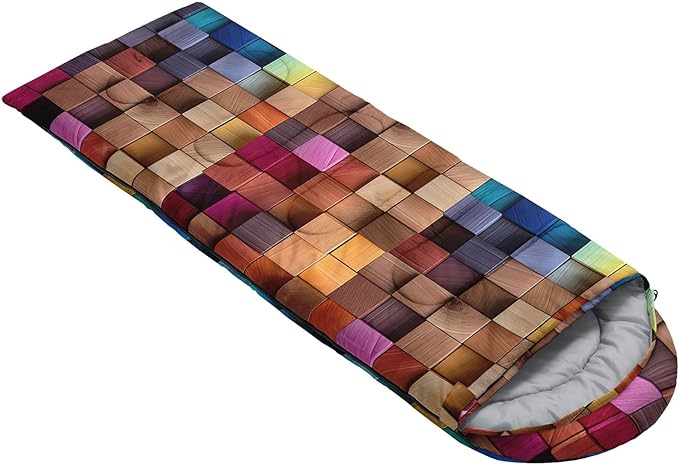 Kids Sleeping Bag for Boys Girls,Bohemian Cowboy Print-Lightweight Warm Portable Outdoor Indoor-Waterproof Cold Weather Resistant Sleeping Bag for Camping Hiking