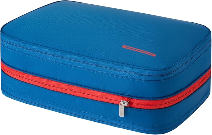 Bee Nesting Compression Packing Cube 2-Layer Travel Luggage Organizer with Wet Dry Separation Expandable Space Saver Bag for Suitcase and Backpack