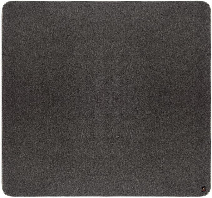 Thick Alpaca Wool Blanket – Heavyweight Alpaca Wool Blanket for Camping Outdoors or Using Indoors | Soft Peruvian Alpaca Wool Blankets (Dark Gray/Soft Gray, King)