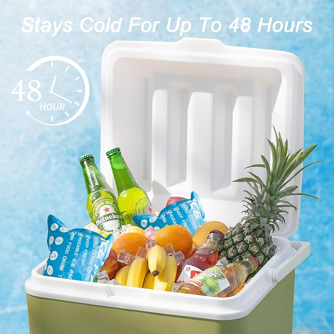 Ice Packs for Coolers Shipping Lunch Box Cold Cooler Bag Long Lasting Reusable Ice Pack Gel Freezer Packs for Camping