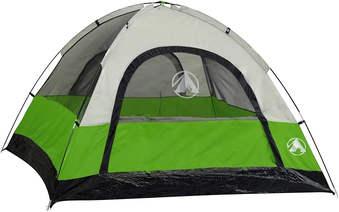 Gigatent 4 Person Camping Tent – Spacious, Lightweight, Heavy Duty Backpacking Tent - Weather and Flame Resistant Outdoor Hiking Gear – Fast and Easy Set-Up – 9’x7’ Floor, 58” Peak Height