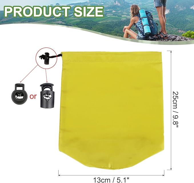 PATIKIL Stuff Sack, Waterproof Outdoor Storage Sack Portable Drawstring Dust Flap Bags Lightweight Sleeping Bag for Camping Hiking Travel