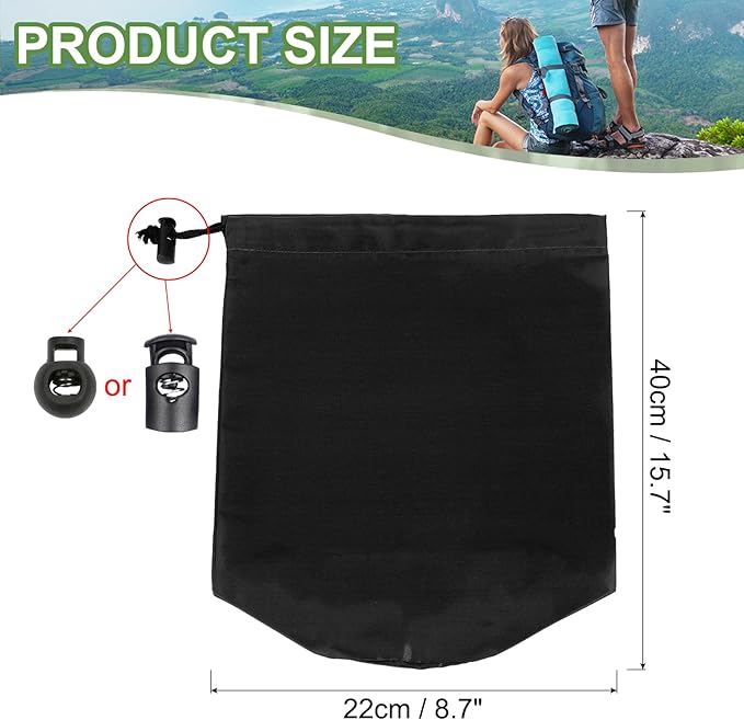 PATIKIL Stuff Sack, Waterproof Outdoor Storage Sack Portable Drawstring Dust Flap Bags Lightweight Sleeping Bag for Camping Hiking Travel