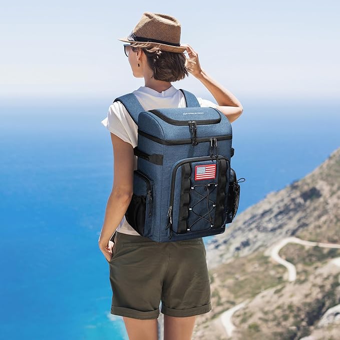Maelstrom Backpack Cooler,Soft Lightweight Leakproof Cooler Backpack,Men Women 35/50 Can Insulated Cooler Bag,Keeps Hot/Cold for Up to 16 Hours,Perfect for Camping, Beach