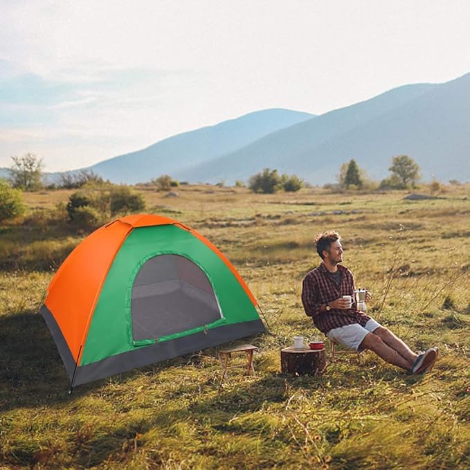 Large Camping Instant Tents,Automatic Waterproof Family Camping Tent,Easy Setup Camping Tents,Lightweight Backpacking Tent,for Outdoor Beach Hunting Hiking Travel
