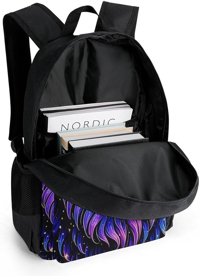 Casual Daypack Multipurpose Anti-Theft Large Capacity Carry On Bag, Trippy King Of The Lion Art Casual Daypack Climbing Shoulder Bag With Padded Straps