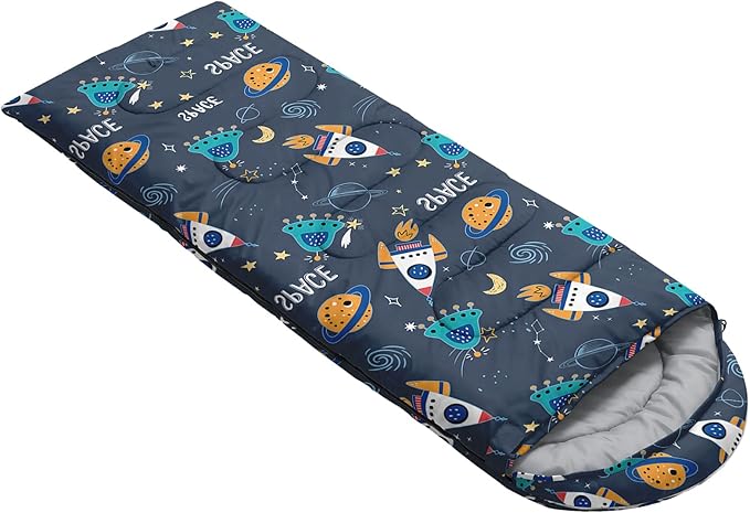 Sleeping Bags for Adults and Kids Camping Sleeping Bags for Girls and Boys Lightweight Waterproof Cold/Warm 3-Season Outdoor Travel with Compression Bags