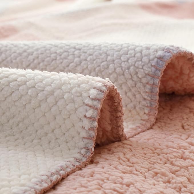 UKELER Boho Sherpa Fleece Blanket 80'' × 90'', Ultra Soft Aztec Queen Blanket for All Season, Cozy, Plush, Bohemian Throw Blanket for Bed/Couch/Sofa/Office/Camping