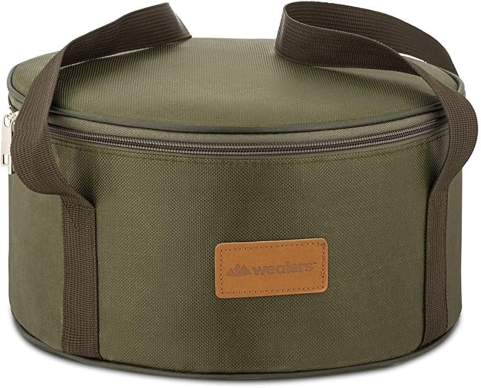 Camping Cookware Set - Compact Stainless Steel Campfire Cooking Pots and Pans | Combo Kit with Travel Tote Bag | Rugged Outdoor Cook Set for Hiking | Barbecues | Beach