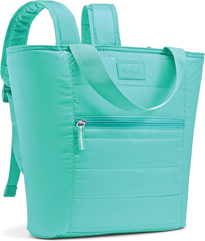 Fit & Fresh Carefree Cooler Collection – Insulated, Leakproof, Water-Resistant Tote & Mini Sling Bag for Summer Pool & Travel