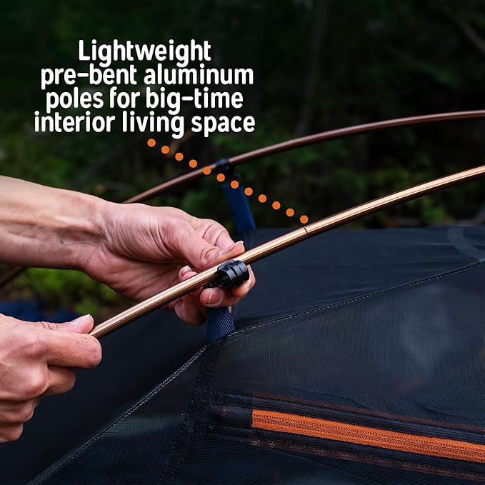Kelty Late Start Backpacking Tent – Lightweight Two Man Camping Tent Shelter with Quickcorners, Aluminum Poles, Waterproof Poly Fly, Updated for 2024 | Camping Tent Shelter, Quickcorners, Aluminum Poles, Waterproof Poly Fly, Updated for 2024