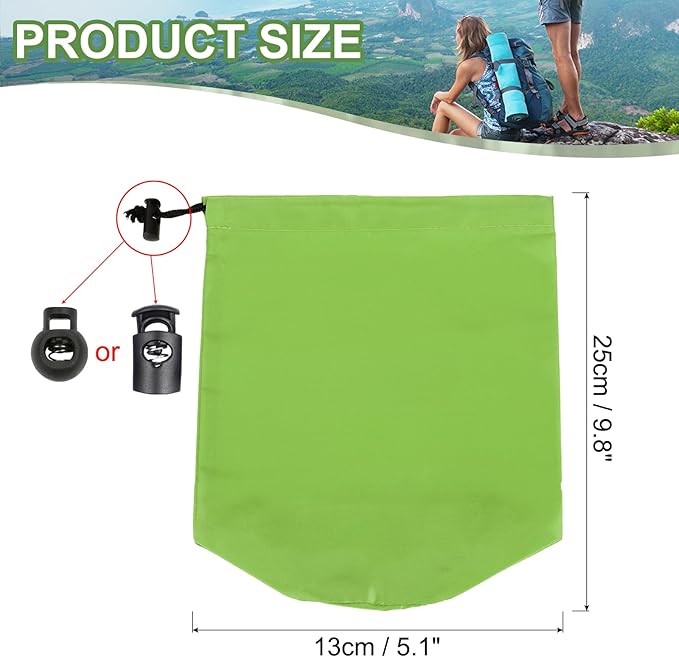 PATIKIL Stuff Sack, Waterproof Outdoor Storage Sack Portable Drawstring Dust Flap Bags Lightweight Sleeping Bag for Camping Hiking Travel