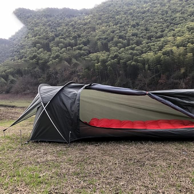 Single Person Tent, Ultralight Backpacking Tent, Waterproof Hiking Tent for Camping, 1 Person Lightweight Camping Tent