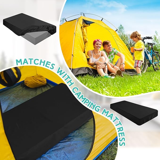 Breling Fitted Sheet (Sheet Only) Compatible with Milliard Trifold Mattress Folding Mattress Fitted Microfiber Bedsheet for Camp Bunk Rvs Bed (Twin,4'',Black)