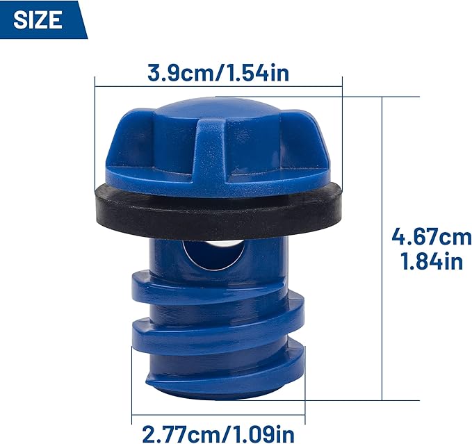 Cooler Drain Plug, 2 Pack Replacement, Compatible with Yeti Roadie, Tundra, and Tank Coolers and RTIC Coolers