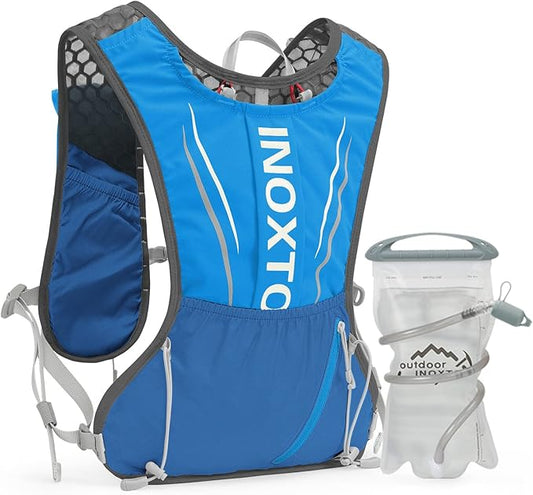 IX INOXTO Running Hydration Vest for Men Women Water Backpack for Running 3L Running Hydration Pack for Trail Running Marathon Race Hiking
