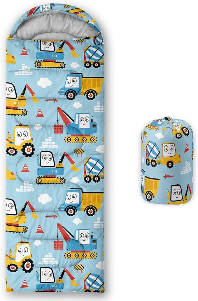 Sleeping Bags for Adults and Kids Backpacking Camping Sleeping Bags for Girls and Boys Lightweight Waterproof Cold/Warm 3-Season