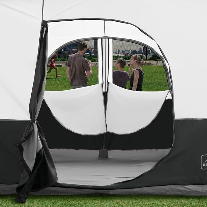 KAMPKEEPER Canopy Side Tent,4-6 Person Camping Cube Tent for 10x10 Pop Up Canopies,Easy Up Gazebo with Window,Compatible with 10' Wide Canopy Tents