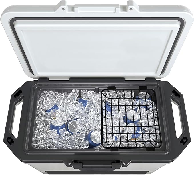 Cooler Basket Compatible with Ninja FrostVault 50qt Hard Cooler & 45qt/65qt Wheeled Cooler, Stainless Steel Storage Dry-Goods Basket, Keep Smaller Items Dry-Goods Basket.