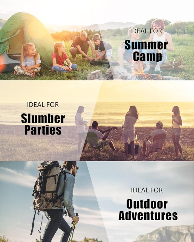 Sleeping Bags for Adults Cold Weather - 20 Degree Big&Tall Size Backpacking Lightweight Waterproof for Girls Boys Mens Teen Women for Camping Hiking Outdoor Travel Hunting with Compression Bags