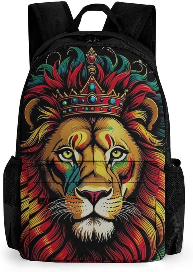 Rucksacks Lightweight Multipurpose Anti-Theft Lion Rasta Shoulder Bag Large Capacity Business Computer Bag With Smooth Zippers