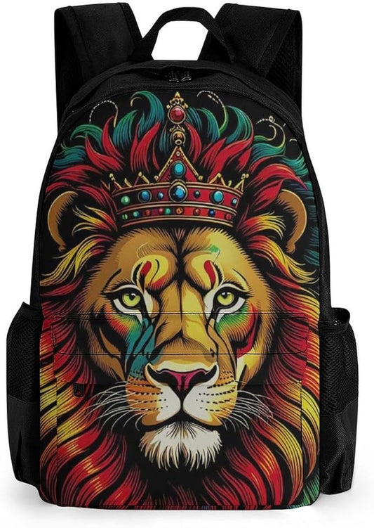 Rucksacks Lightweight Multipurpose Anti-Theft Lion Rasta Shoulder Bag Large Capacity Business Computer Bag With Smooth Zippers