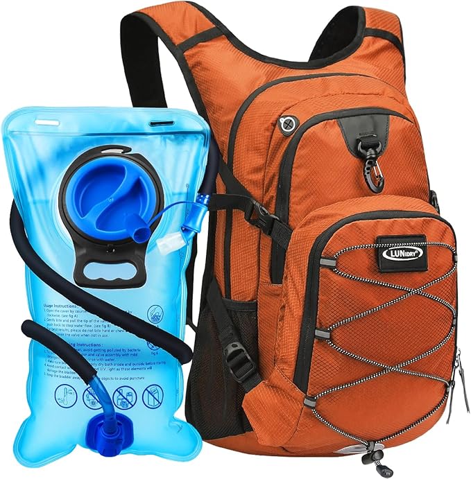 Hydration Backpack with 3L Water Bladder, Insulated Running Hydration Pack Hydropack, Lightweight Water Backpack for Hiking Cycling Camping Biking for Men Women