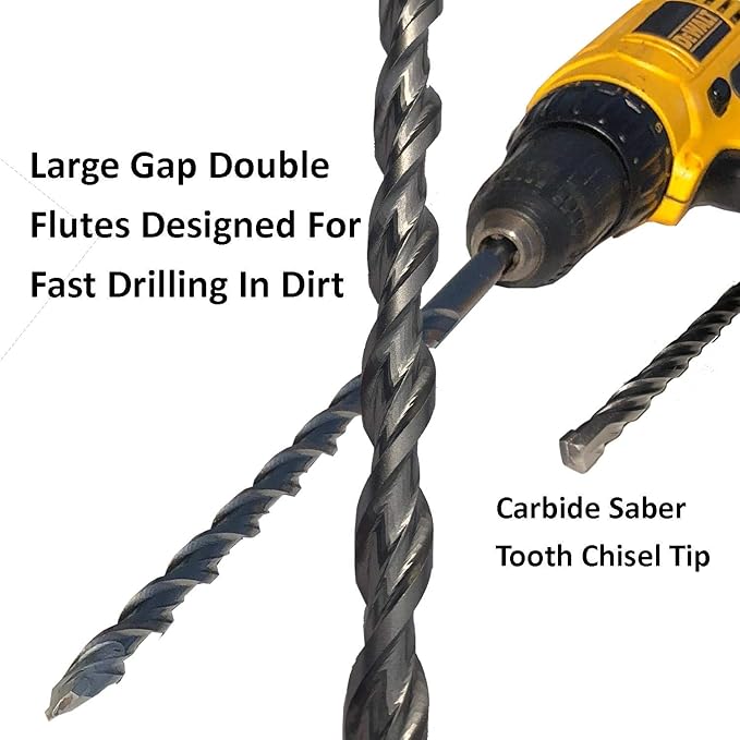 Keyfit Tools AnchorBit Pilot Hole Driver for Screw in Tent Stakes & Ground Anchors Rebar Steel J Hook Designed for Tough Soils Hardpan Rocky Ground Even Frozen Ground & Solid Ice is No Problem