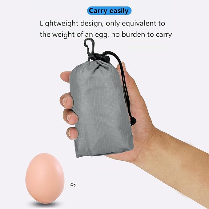 16L Lightweight Foldable Hiking-Backpack Small Packable-Daypack For Travel,Ultralight Water-Resistant Gym Bag Men Women Easy Carry-on (Gray)