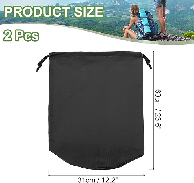 PATIKIL Stuff Sack, Waterproof Outdoor Storage Sack Portable Drawstring Dust Flap Bag Lightweight Sleeping Bag for Camping Hiking Travel