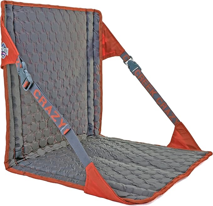 Crazy Creek HEX 2.0 Original Chair for Camping, Stadium Seating & More, on All Terrains, Adjustable Straps, Compact Design, Water-Resistant, Copper/Slate