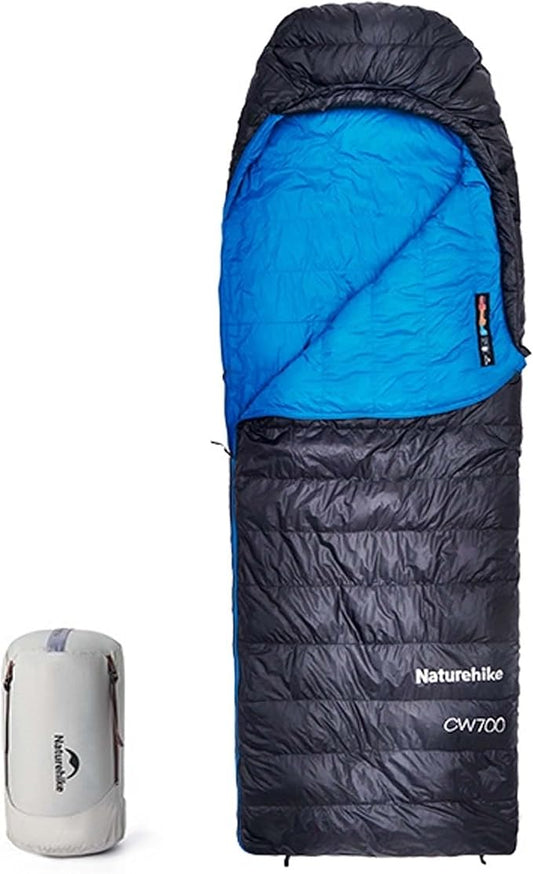 Naturehike CW700[2025 Upgrade] Ultralight Down Sleeping Bag [ -26.2°C~-1.7°C,1074g] All Season Camping Sleeping Bags for Cold Weather Adults Backpacking,Hunting and Campers with Storage Bag
