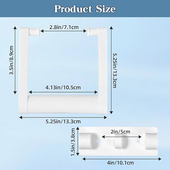 2 Pcs Plastic Cooler Handle Replacement for 25-72 Quart Coolers, Replacement Cooler Handle Parts Includes Screws, White