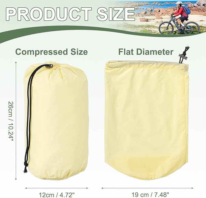 Stuff Sack, Sleeping Bag Storage Sack, Waterproof Outdoor Storage Ultralight Portable Drawstring Storage Bag