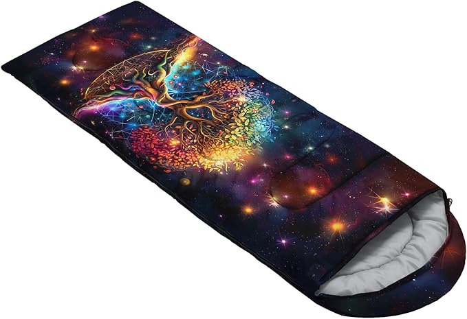 AILONEN Girls Pink Camping Sleeping Bags,Lightweight & Waterproof,3 Season Warm & Cool Weather,Cute Bow Duck Print Sleeping Bags for Kids,Girls,Adults Travelling,Outdoors