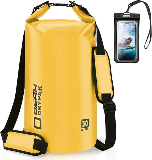 Waterproof Dry Bag, 5L/10L/20L/30L/40L Roll Top Lightweight Storage Backpack with Phone Case for Women & Men, Floating Waterproof Sack for Travel, Swimming, Kayaking, Paddle Board, Camping & Beach